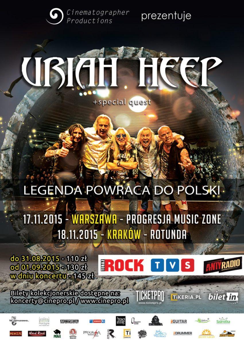 Uriah Heep wystąpią w żywiołowym show w Warszawie i Krakowie!
