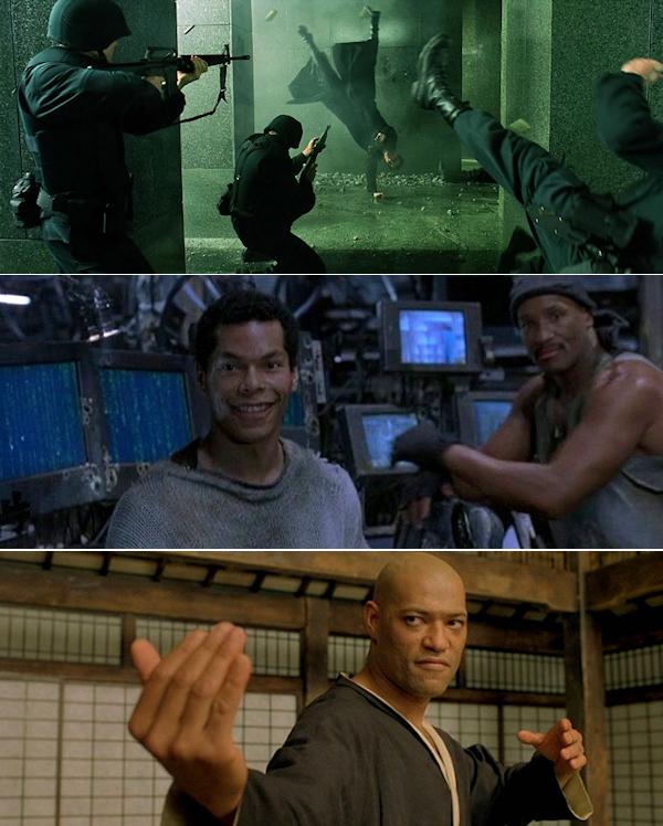 Świat Matrixa, świat realny i świat kung fu.