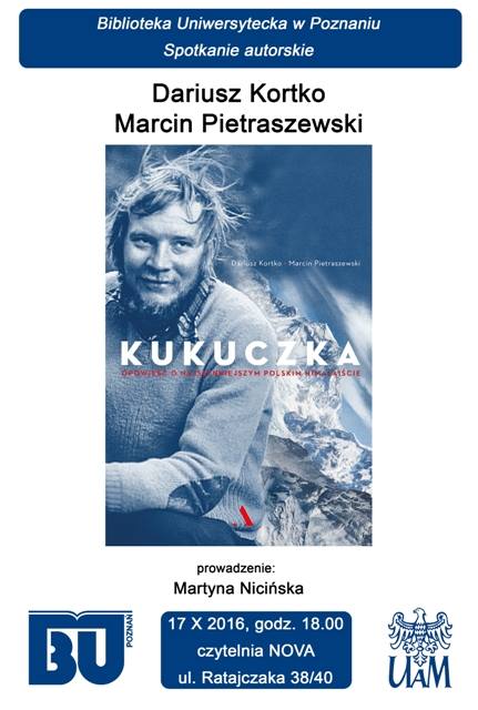 Spotkanie z autorami książki "Kukuczka – opowieść o najsłynniejszym polskim himalaiście"