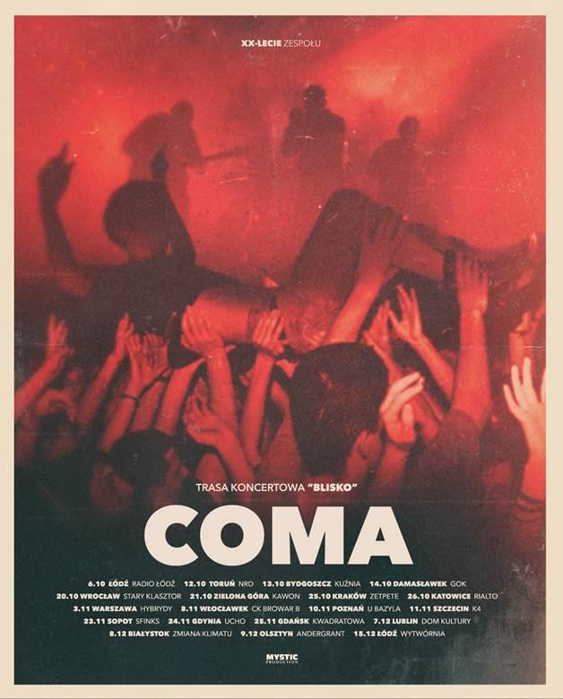 Coma zapowiada trasę koncertową z okazji 20-lecia zespołu!
