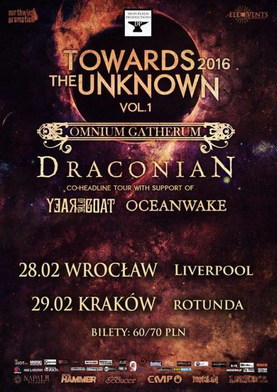 Omnium Gatherum i Draconian już jutro na koncertach w Polsce!