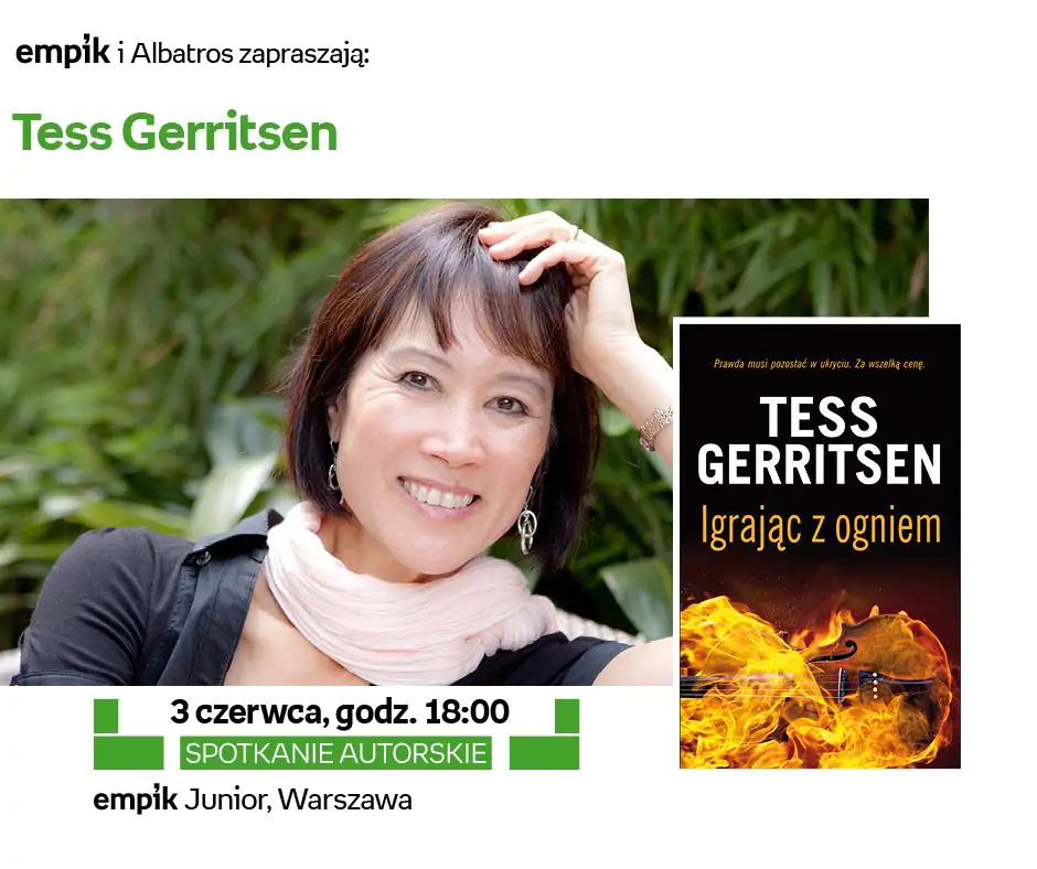 Już 3 czerwca Tess Gerritsen spotka się z polskimi czytelnikami!