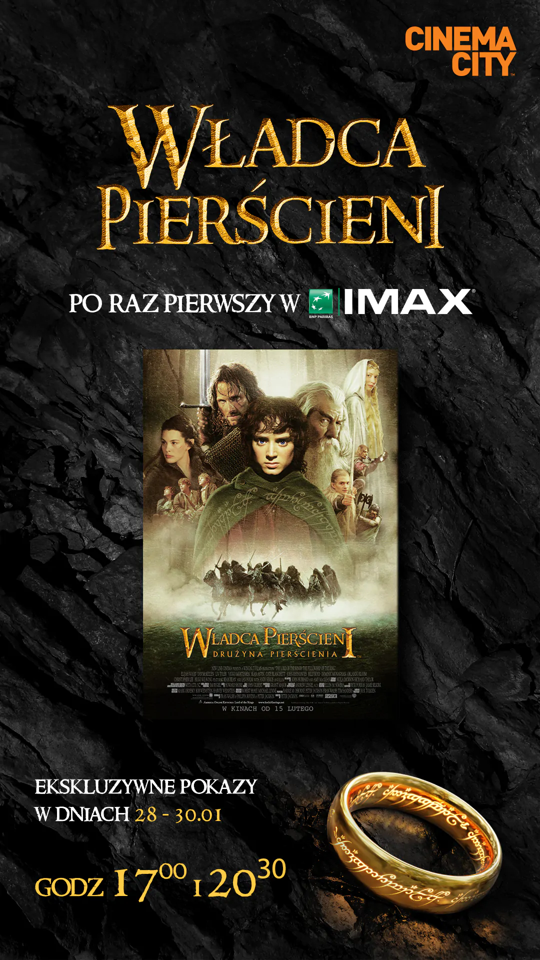 Największe kinowe widowisko XXI wieku - Władca Pierścieni: Drużyna Pierścienia po raz pierwszy w formacie IMAX